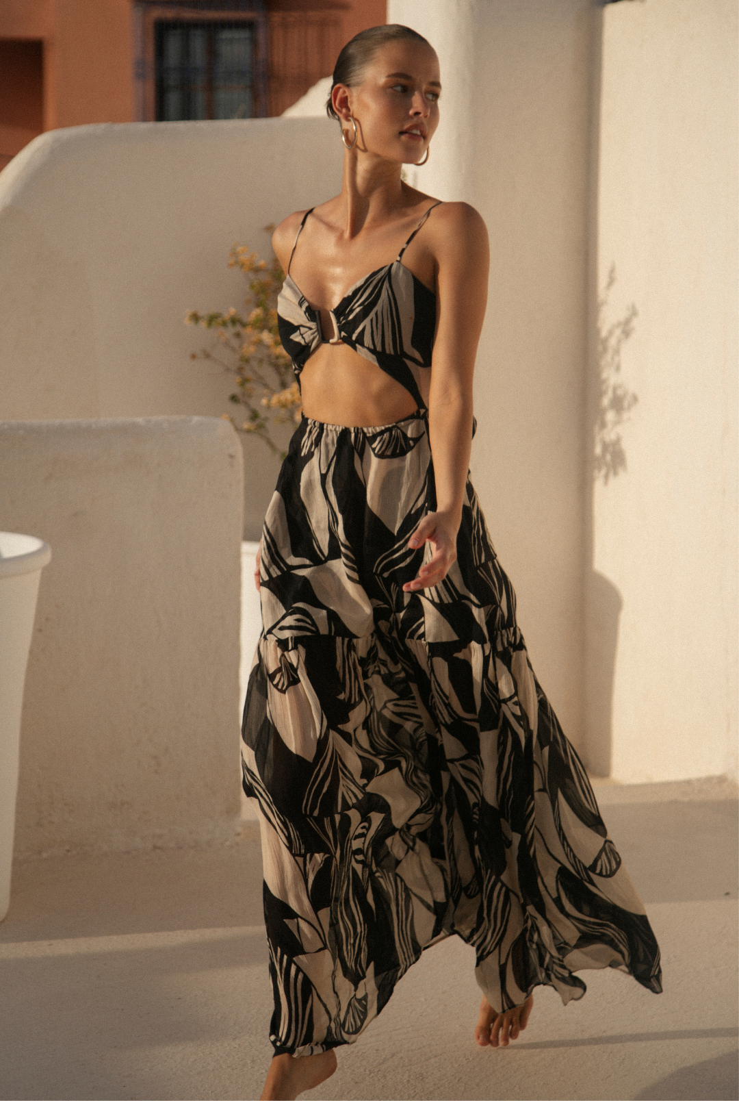 Casablanca Dress - Desert Noir Print