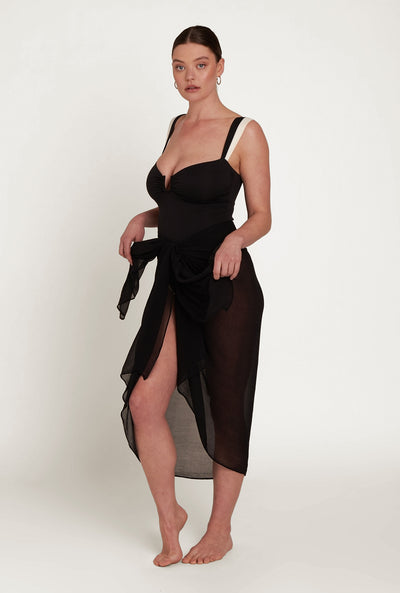 Santorini Sarong - Black