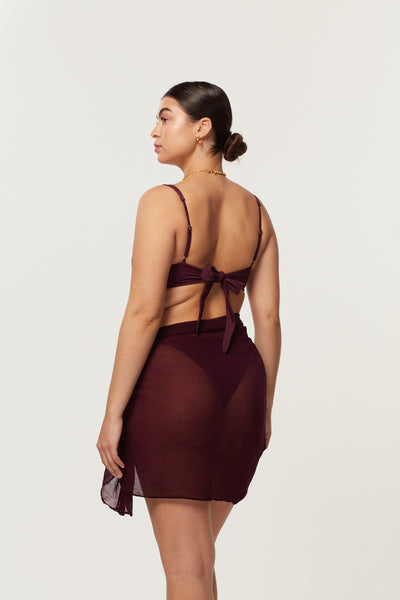 Sicily Sarong - Plum